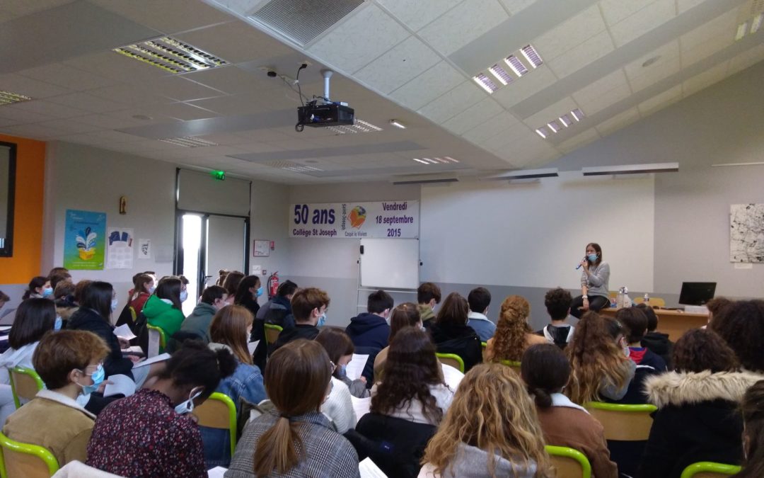 Noémya Grohan est venue à la rencontre de ses lecteurs de 3ème