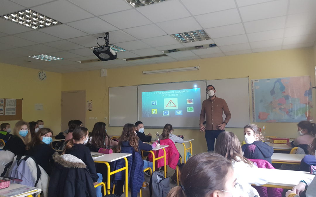 Intervention sur les réseaux sociaux pour les 6ème