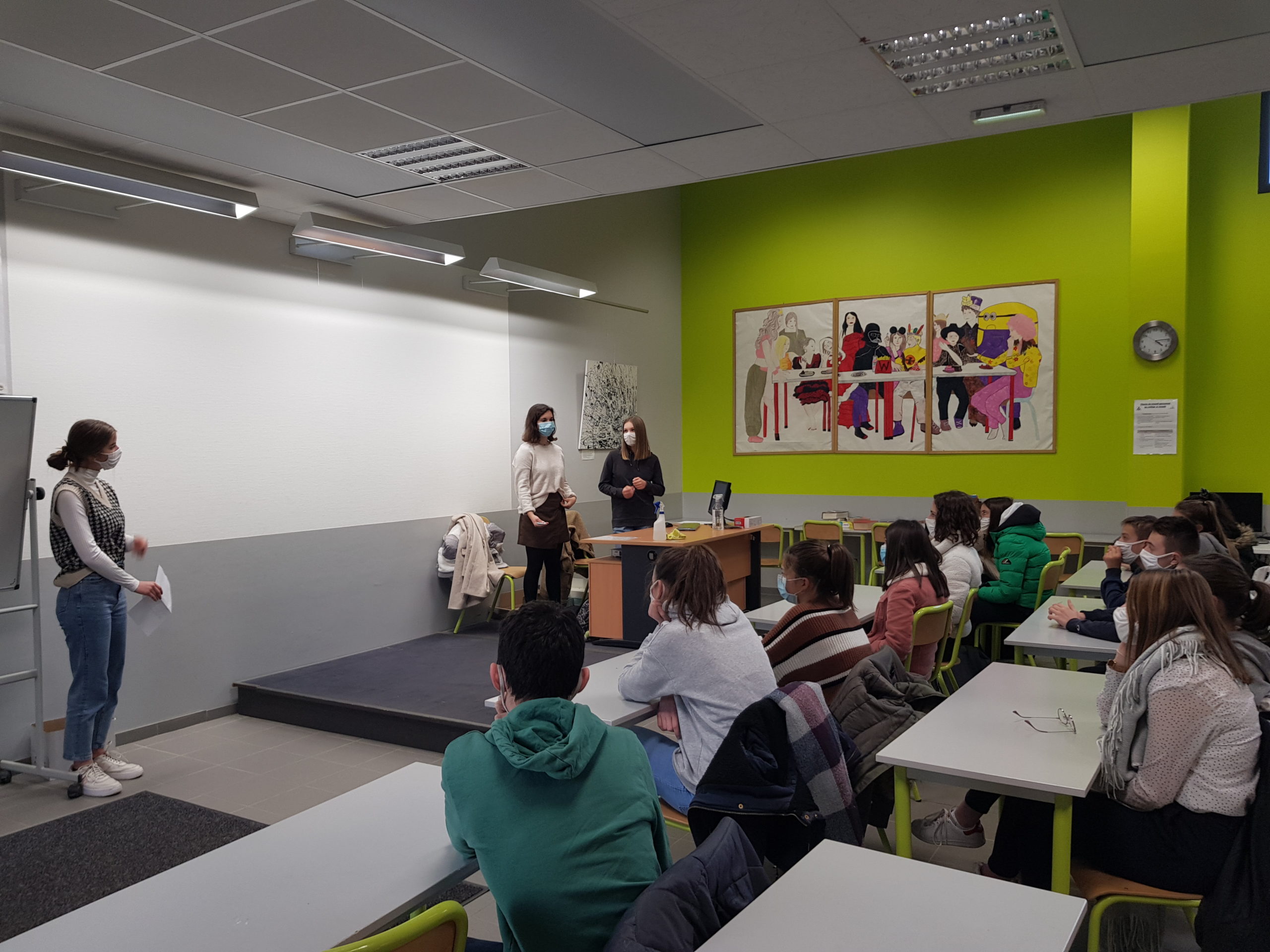 Venue d&rsquo;anciennes élèves auprès de nos 3ème
