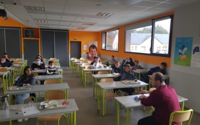 Temps d’échanges avec M. Picot le chef cuisinier et les délégués Self