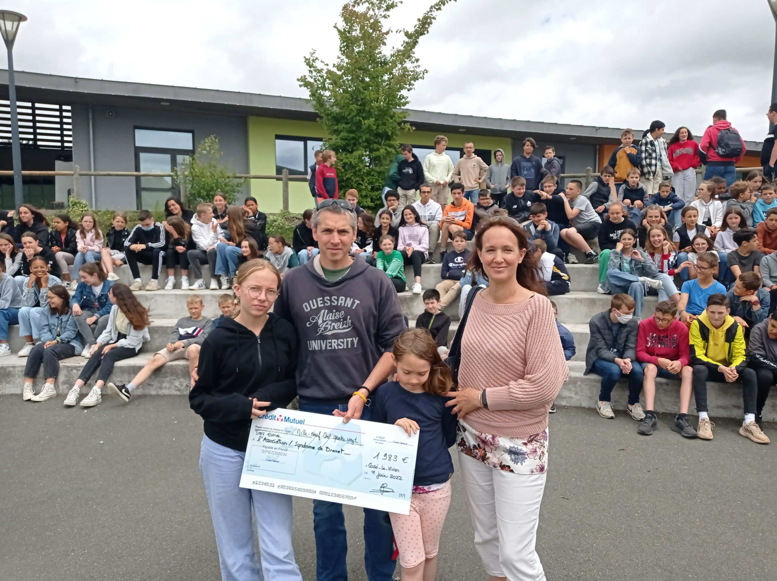 Remise de chèque – Opération Bol de Riz en faveur de l&rsquo;association Syndrome de Dravet