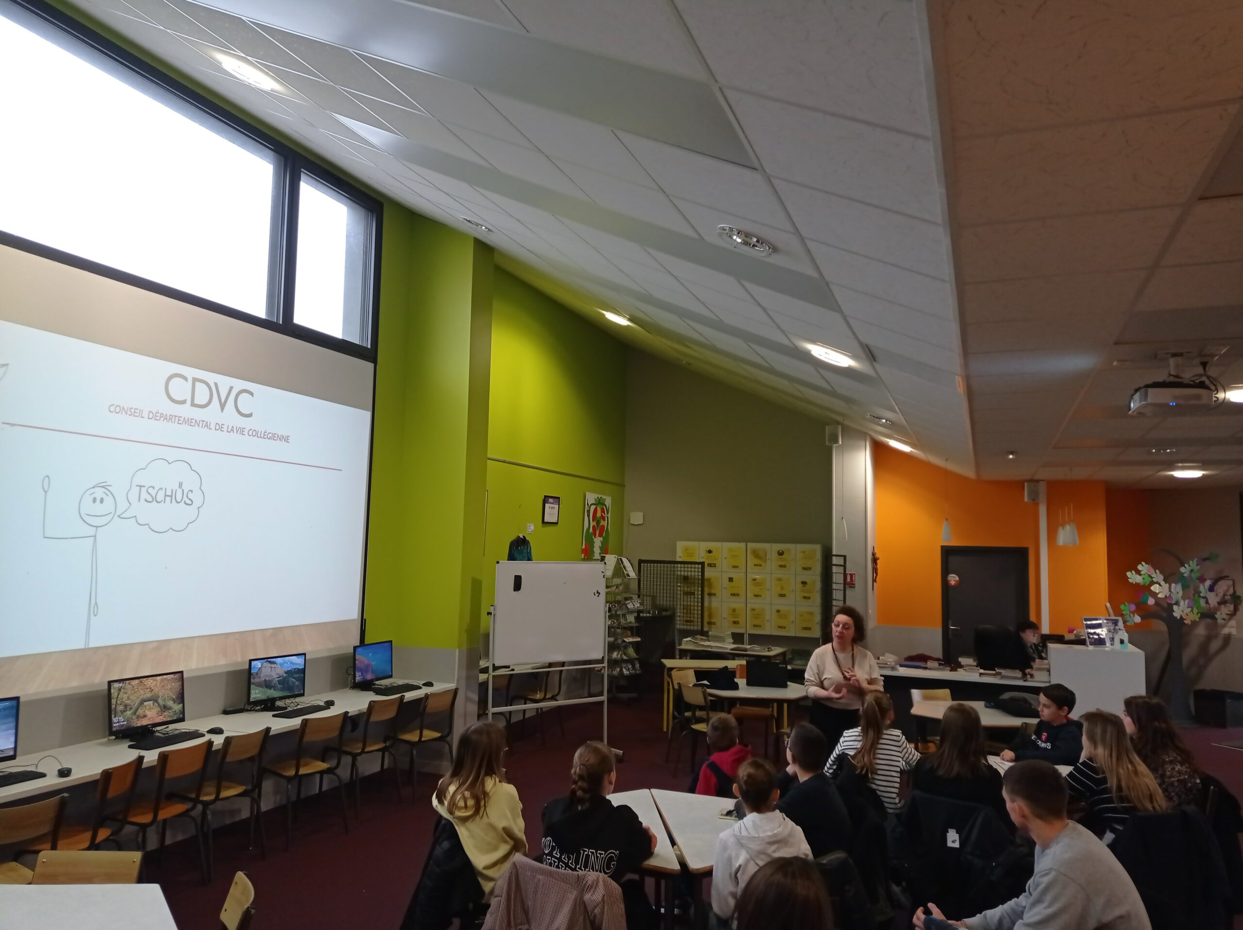 Intervention de la Ligue de L&rsquo;Enseignement pour présenter le Conseil Départemental et le Projet Educatif Départemental