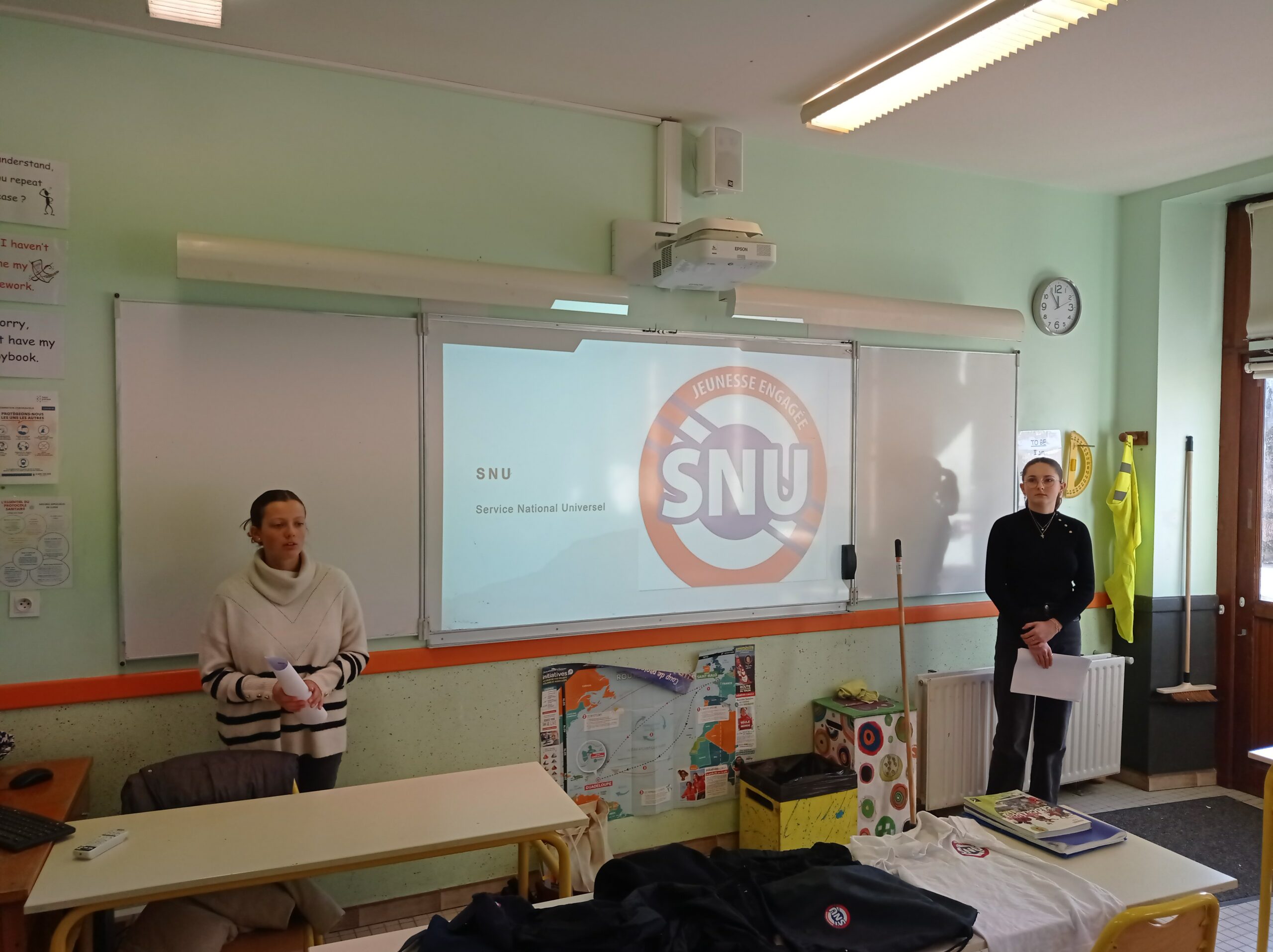 Présentation du Service National Universel par 2 anciennes élèves