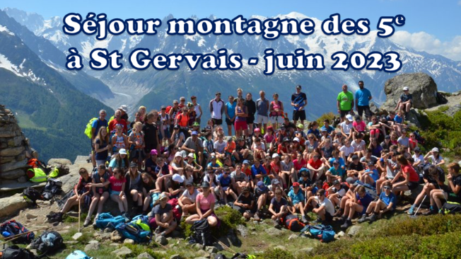 Réunion de présentation du séjour Saint Gervais 2023