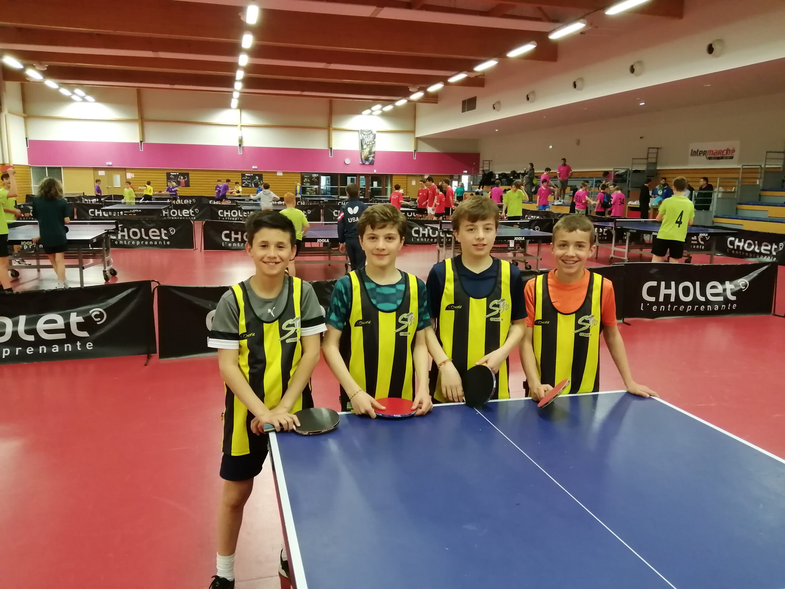 4ème place au championnat régional de tennis de table par équipe
