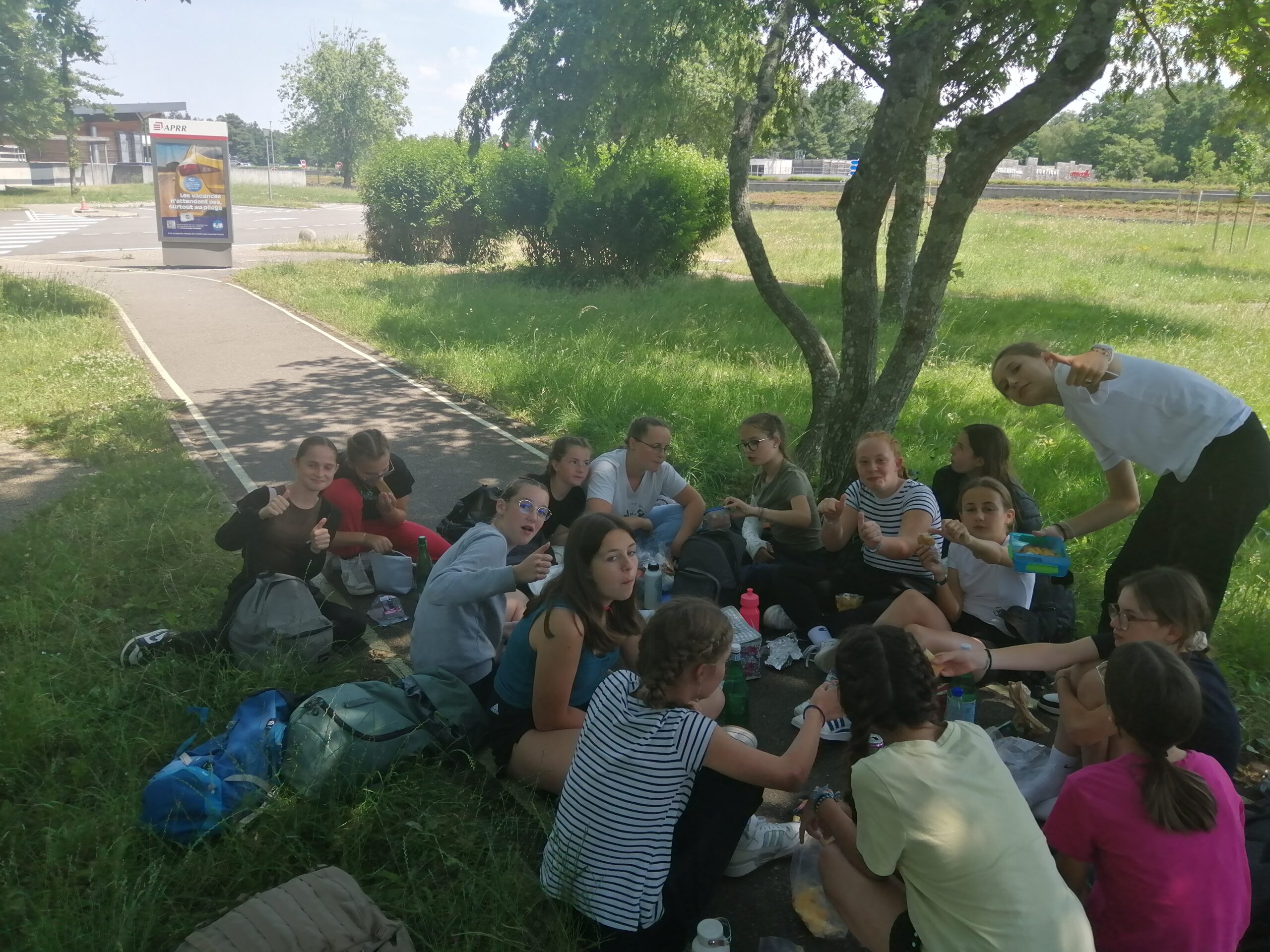Pause pique-nique en direction de St Gervais!