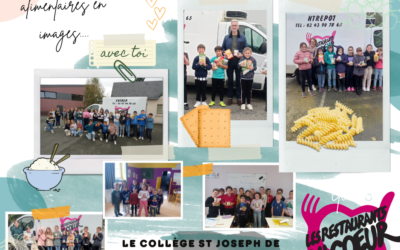 Remise des denrées au profit du Restos du Coeur
