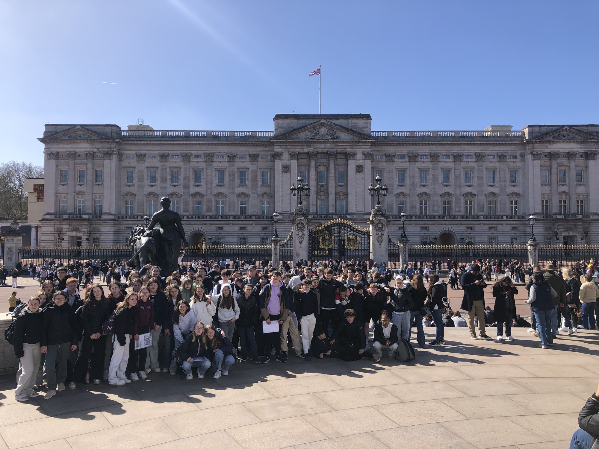 Photo de groupe à Buckingham Palace