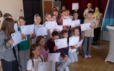 Remise de diplômes du Passeport du Civisme des élèves de Cossé le Vivien