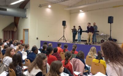 Répétition chorale au Palindrome de Laval le jeudi 18 décembre 2025.